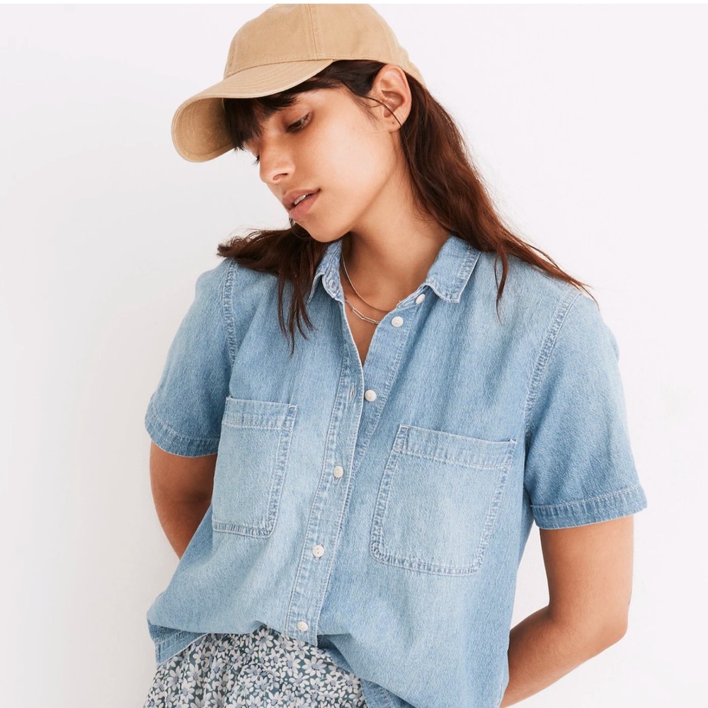 Madewell Short Sleeve Denim Shirt